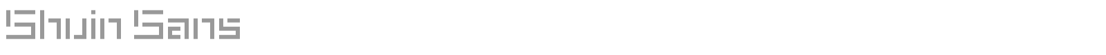 Shuin Sans font preview